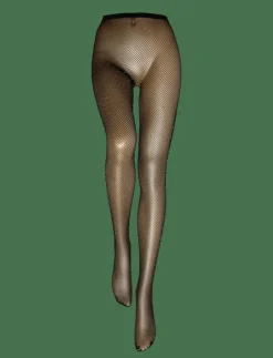 PCCLAIRE FISHNET GLITTER TIGHTS D2D - Strumpbyxor