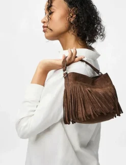 PCOLIVIA FRINGES CROSS BODY BAG D2D FSY - Axelremsväskor