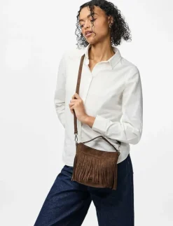 PCOLIVIA FRINGES CROSS BODY BAG D2D FSY - Axelremsväskor