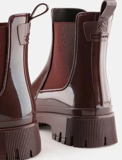 PEACHY DARK CHERRY - Platta ankelboots