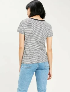 PERFECT VNECK ANNALISE STRIPE - T-shirts