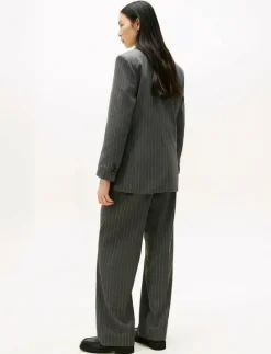 PINSTRIPE RELAXED BLAZER - Enkelknäppta kavajer