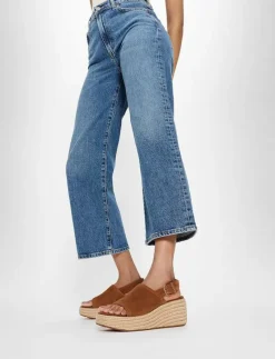 PLATFFORMS ESPADRILLE SUEDE WEDGE B/STRAP SANDALS - Kilklackar