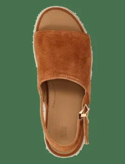 PLATFFORMS ESPADRILLE SUEDE WEDGE B/STRAP SANDALS - Kilklackar
