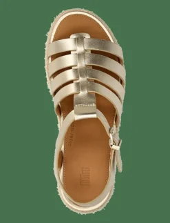 PLATFFORMS ESPADR. LEATHER FISHERMAN WEDGE SANDALS - Kilklackar