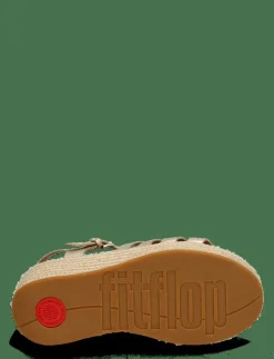 PLATFFORMS ESPADR. LEATHER FISHERMAN WEDGE SANDALS - Kilklackar