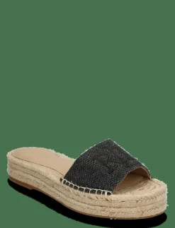 Polly Cross-Dyed Canvas Espadrille - Platta espadriller