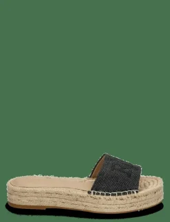 Polly Cross-Dyed Canvas Espadrille - Platta espadriller