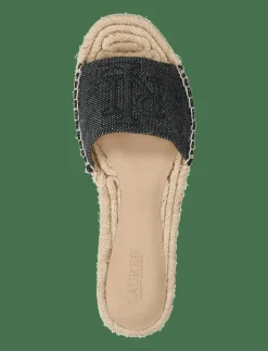Polly Cross-Dyed Canvas Espadrille - Platta espadriller
