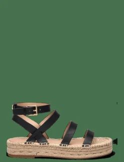 Polly Leather Gladiator Espadrille - Platta espadriller