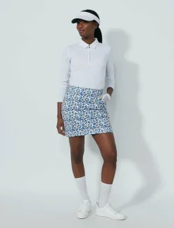 Printed dull Pull-on Skort 45 cm - Skorts