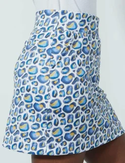 Printed dull Pull-on Skort 45 cm - Skorts