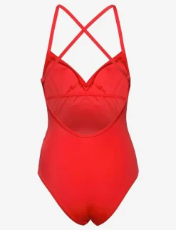 PUMA SWIM WOMEN VNECK PADDED SWIMSUIT 1P - Baddräkter