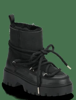 REAL SHEARLING LACEUP SNOWBOOT - Varmfodrade skor