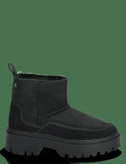 REAL SHEARLING PULLON SNOWBOOT - Platta ankelboots