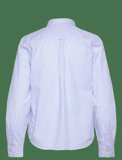 REG POPLIN BANKER STRIPED SHIRT - Långärmade