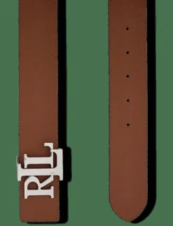 Reversible Pebbled Leather Wide Belt - Skärp