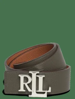 Reversible Pebbled Leather Wide Belt - Skärp