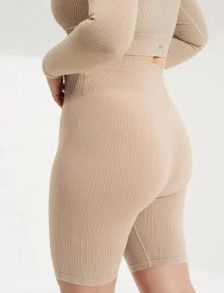 Ribbed Seamless Biker Shorts - Träningstights