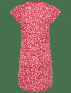 RINA AOP COT PE VIN W DRESS - Midiklänningar