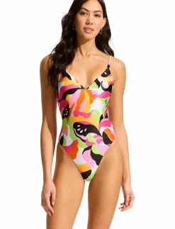 Rio V Neck One Piece - Baddräkter