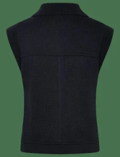 ROLAND KNIT COLLARED GILET - Stickade västar