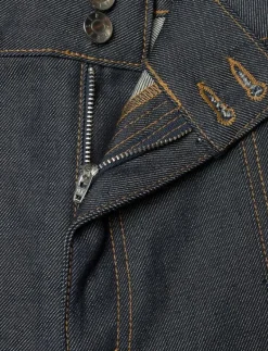 90s Stretch Button Front Jeans - Utsvängda jeans