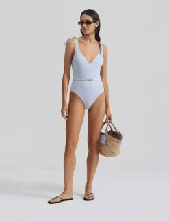 Sally v-neck swimsuit - Baddräkter