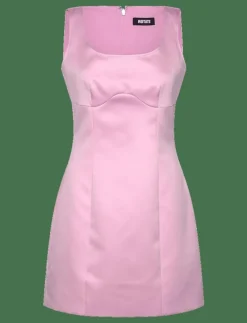 Satin Flower Dress - Korta klänningar