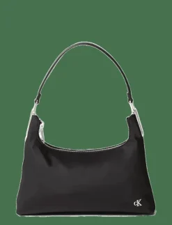 SATIN NYLON SMALL SHOULDER BAG - Axelremsväskor