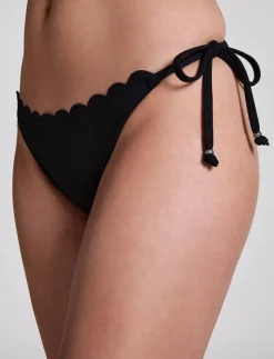 SCALLOP CHEEKY T - Side tie bikinitrosor