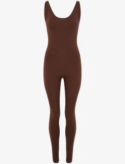 Scoop Back Unitard, Long - Jumpsuits & Bodies