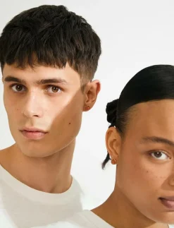 SENSE earrings gold-plated/agate - Studs örhängen