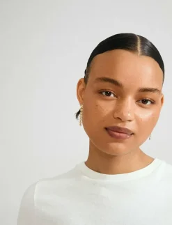 SENSE earrings gold-plated - Hängande örhängen