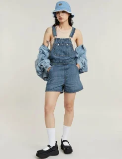 Short Dungaree Wmn - Hängselbyxor