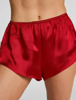 SHORT SATIN LACE MYA - Shorts