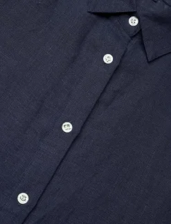 Short Sleeve Linen Shirt - Linneskjortor