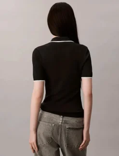 Short Sleeve Polo with Color Blo - Pikéer