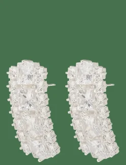 Sky crystal earring gold - Hängande örhängen