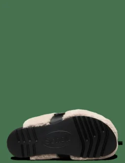 SL ALBERTA SUEDE OFF WHITE - Platta mules