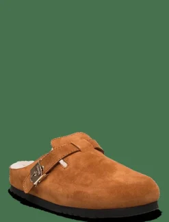 SL GRACE COGNAC - Platta mules