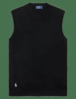 Sleeveless Crewneck Sweater - Stickade västar