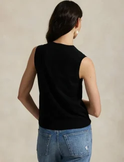 Sleeveless Crewneck Sweater - Stickade västar