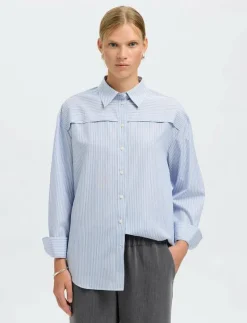 SLFALLISON OVERSIZE LS SHIRT B - Långärmade