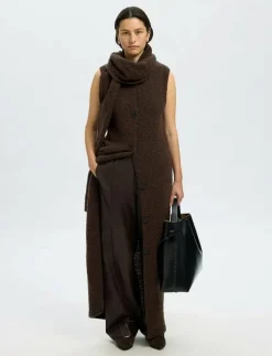 SLFLELOU SL KNIT CARDIGAN DRESS - Stickade västar