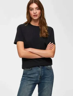 SLFMY PERFECT SS TEE BOX CUT B NOOS - T-shirts