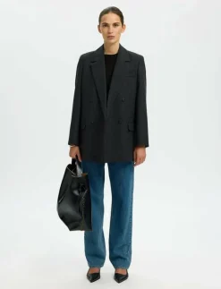 SLFRELAX COLWOMAN SS MOCK NECK TEE NOOS - T-shirts