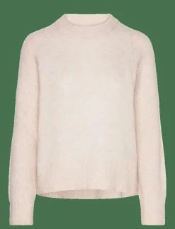 SLFRENA LS KNIT O-NECK CAMP - Stickat