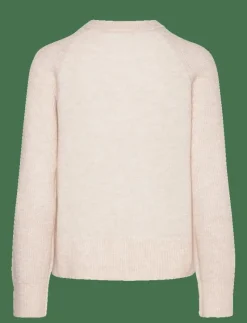 SLFRENA LS KNIT O-NECK CAMP - Stickat