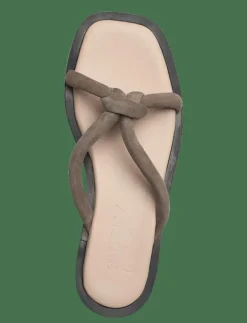 SLFSARA PADDED SUEDE SLIDER - Sandaler